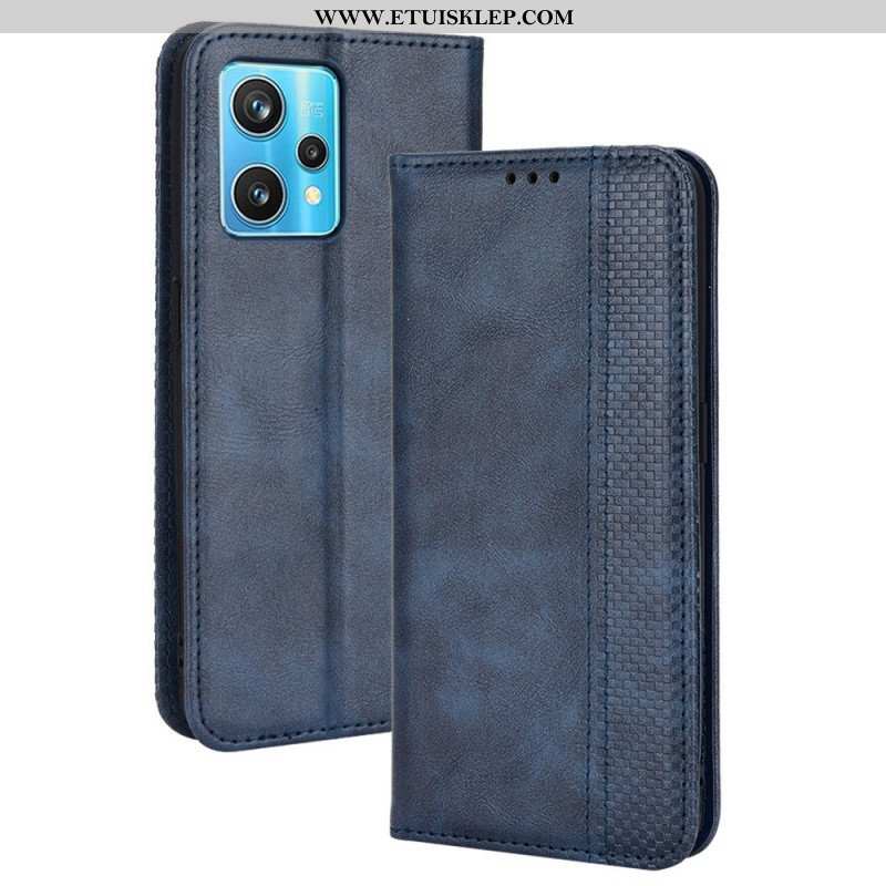 Etui Na Telefon do Realme 9 5G Etui Folio Stylizowany Efekt Skóry W Stylu Vintage